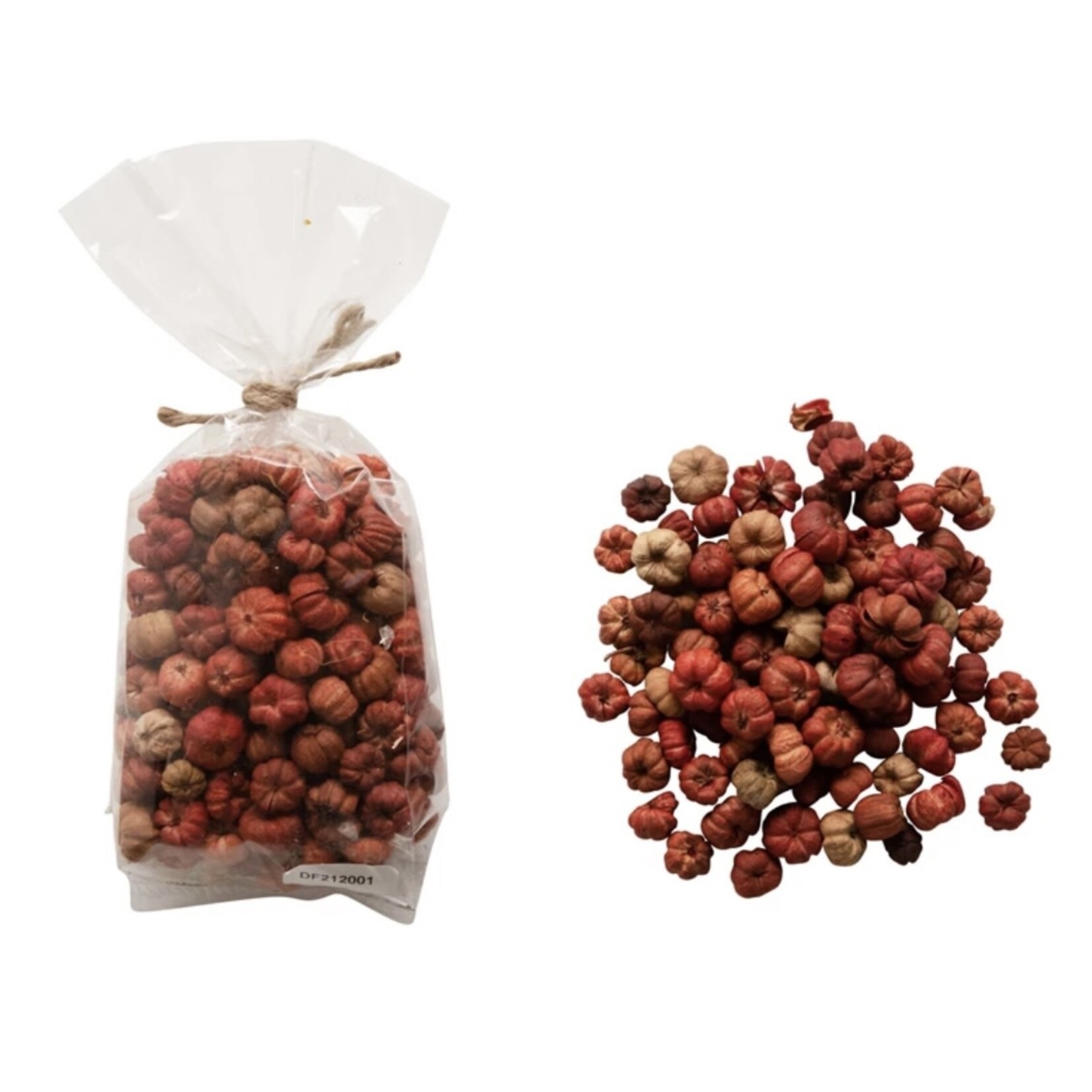 Creative Co-op Dried Small Pumpkins in a Bag Orange