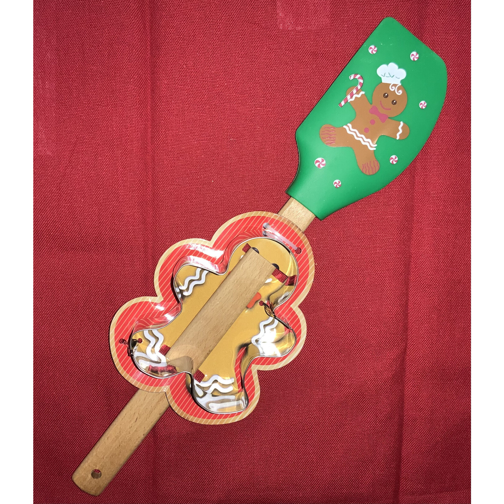 DEI Christmas Silicone Spatula w/Cookie Cutter
