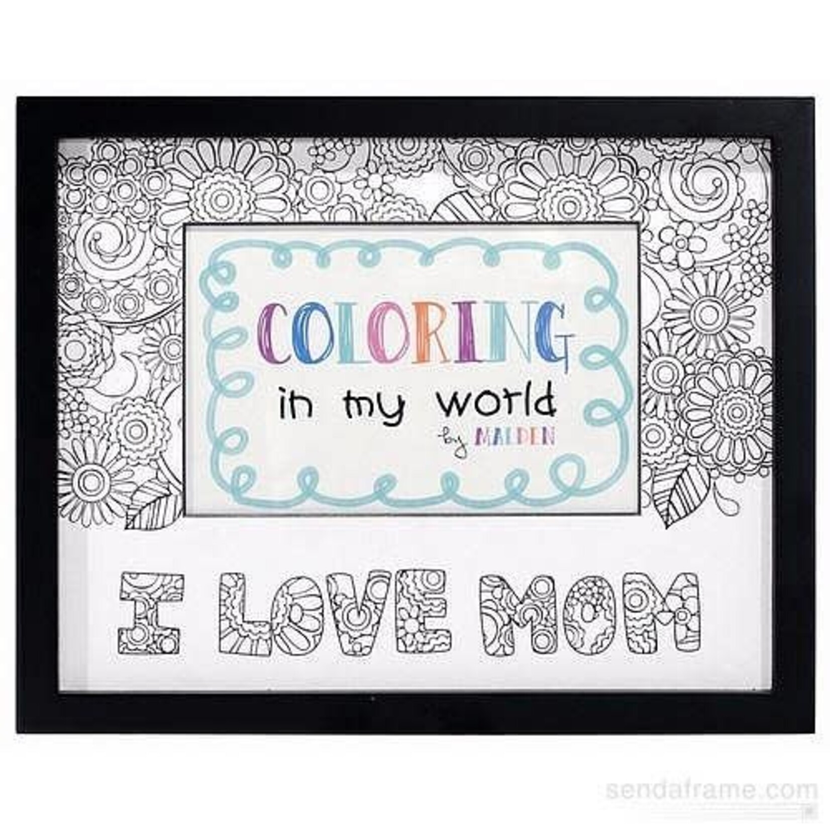 Malden Coloring  in My World Frame