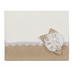 C.R. Gibson Burlap & Lace Wedding Guest Book