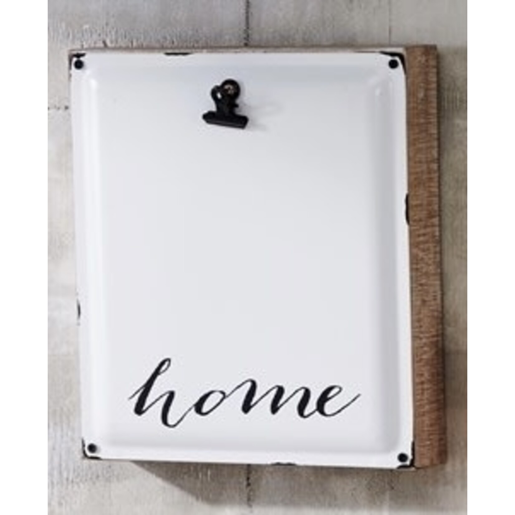 Giftcraft Home Enamel/ Wood Photo Holder