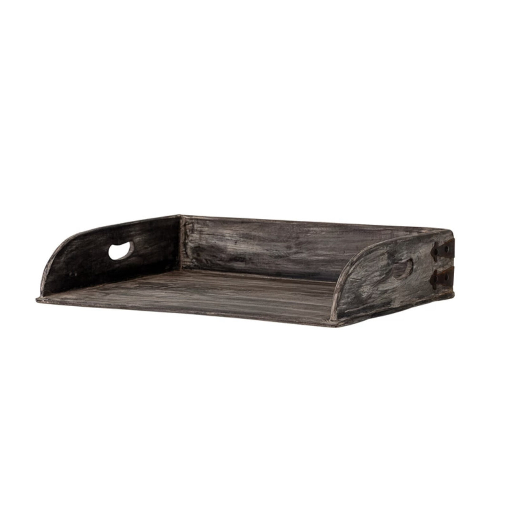 Creative Co-op Reclaimed Wood Tray w/Handles