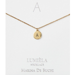 Lumiela Gold Initial Pendant Necklace 20"