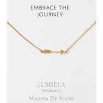 Lumiela Embrace the Journey Arrow Charm Necklace, 20"