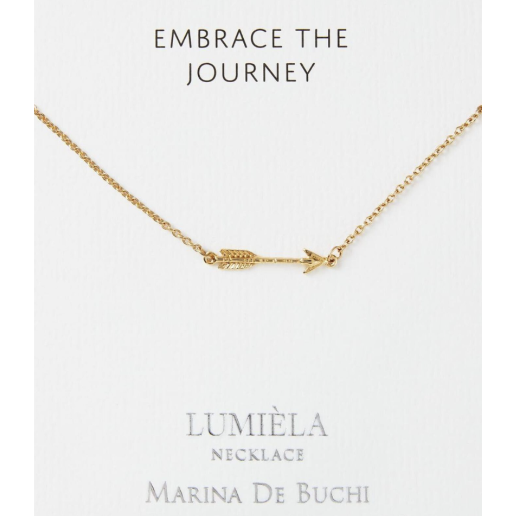 Lumiela Embrace the Journey Arrow Charm Necklace, 20"