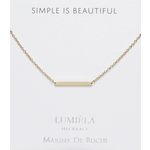 Lumiela 'Simple is Beautiful' Gold-Plated Necklace