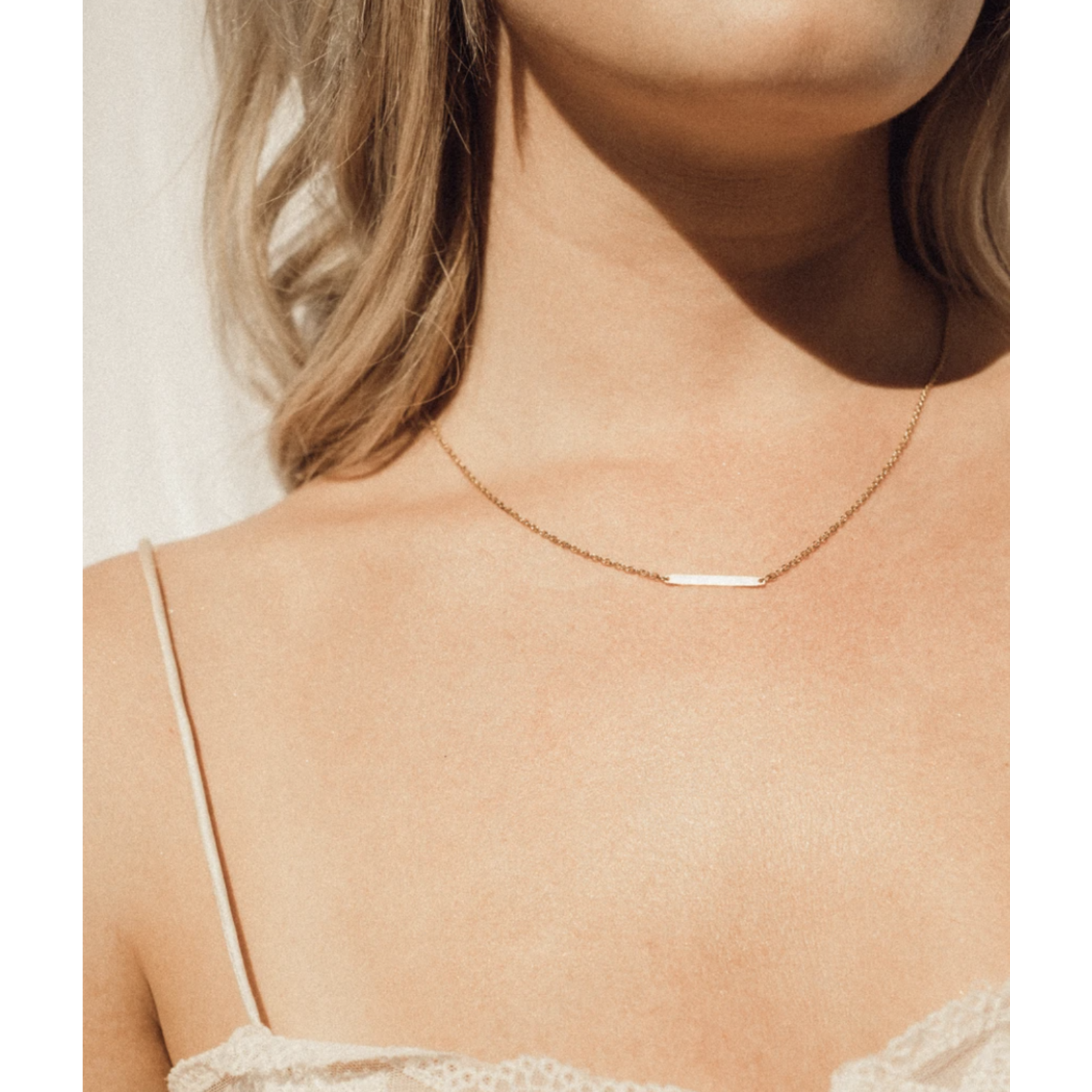 Lumiela 'Simple is Beautiful' Gold-Plated Necklace