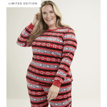 Vera Bradley Vera Bradley Snoopy Fair Isle Pajama Long Sleeve Shirt XXL