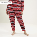 Vera Bradley Snoopy Fair Isle Ribbed Jogger Pants