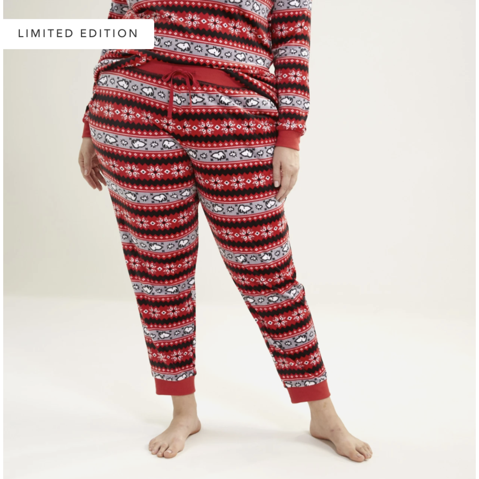 Vera Bradley Vera Bradley Snoopy Fair Isle Ribbed Jogger Pants