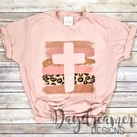 Daydreamer Designs Brushstroke Cross Graphic T-Shirt