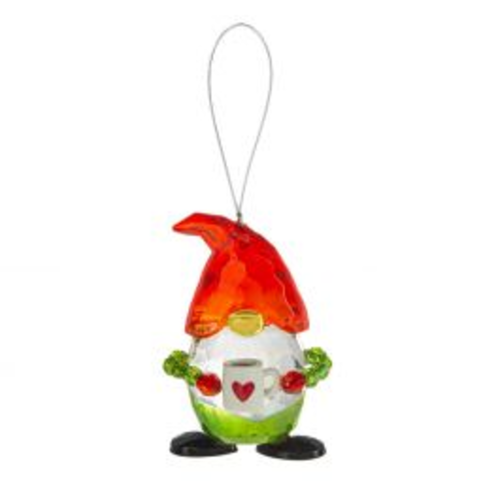 Ganz Acrylic Holiday Gnome Ornament