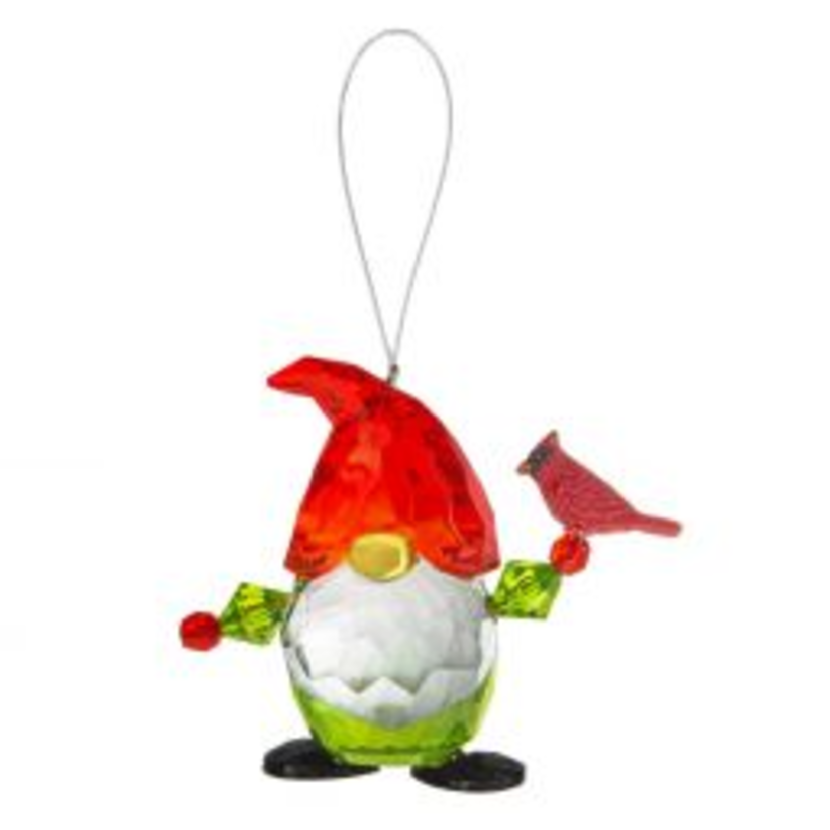 Ganz Acrylic Holiday Gnome Ornament