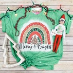 Daydreamer Designs Daydreamer Designs Christmas Rainbow Graphic T-Shirt