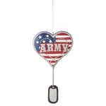 Ganz Military Heart Ornament