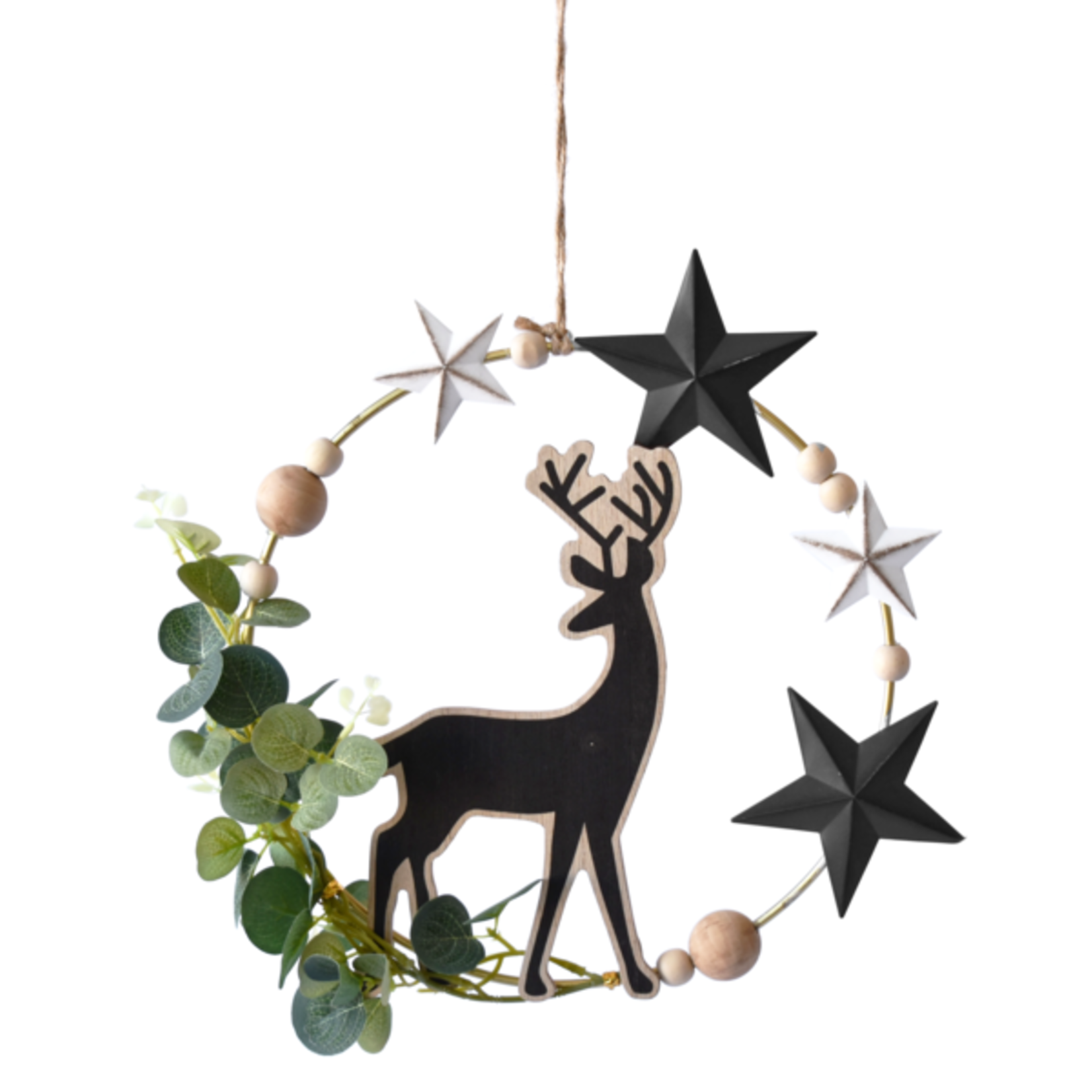 Ganz Wood/Metal Holiday Wreath