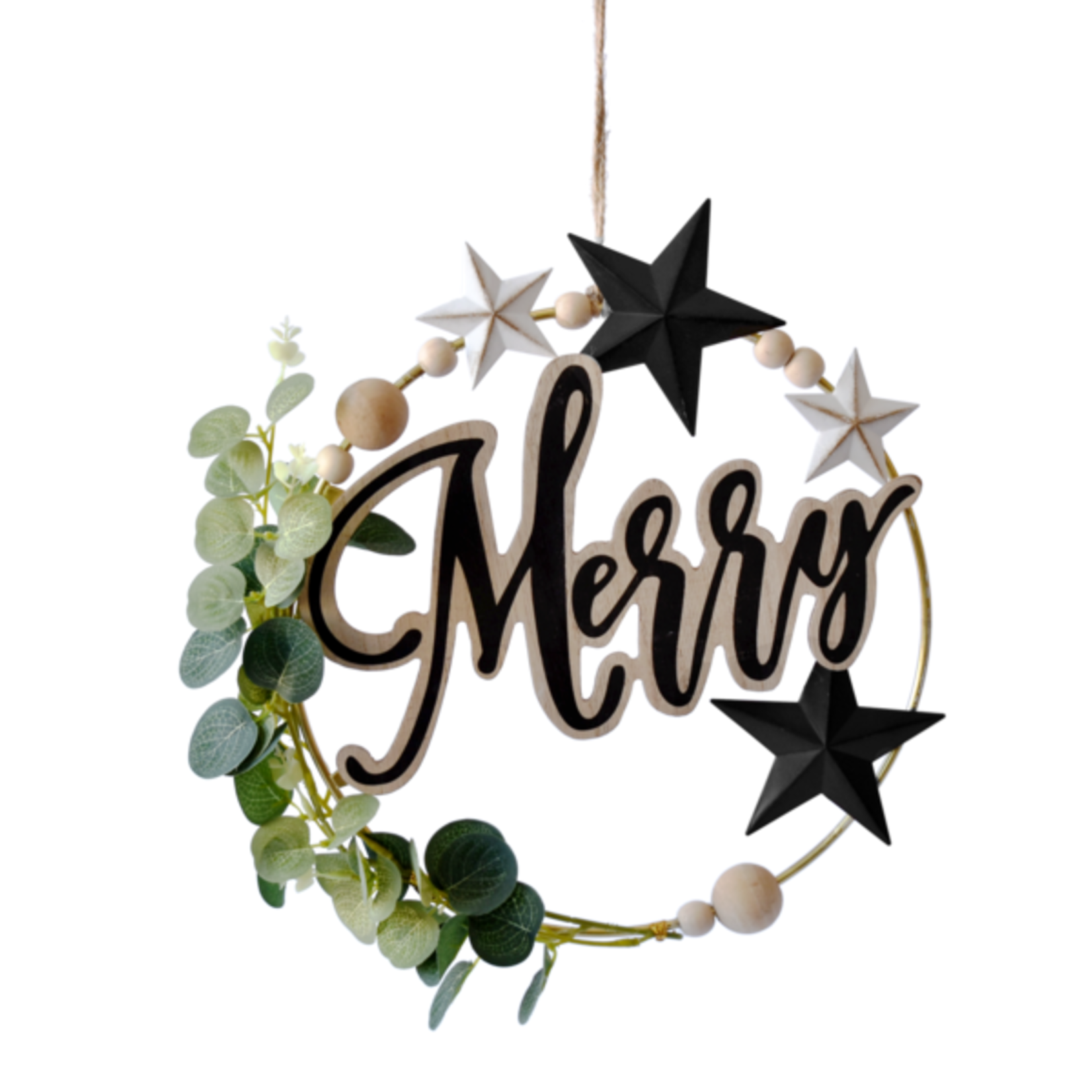 Ganz Wood/Metal Holiday Wreath