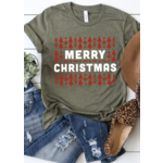 Kissed Apparel Merry Christmas Graphic Tee
