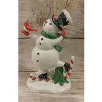 Ganz Paper Pulp Snowman Figurine