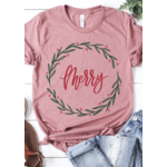 Kissed Apparel Kissed Apparel Merry Garland Circle Tee
