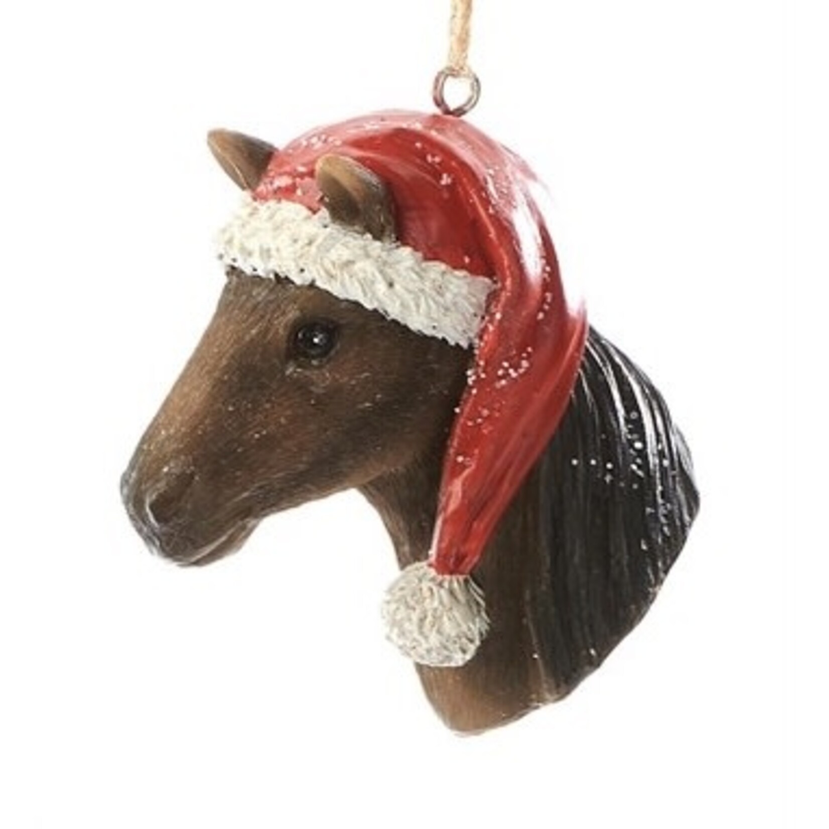 Giftcraft Horse head w/Santa Hat Ornament
