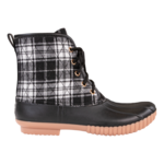 Simply Southern Simply Southern Black/White Tartan Duck Boots 11