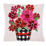 Evergreen Buffalo Check Flower Pot Interchangeable Pillow Cover