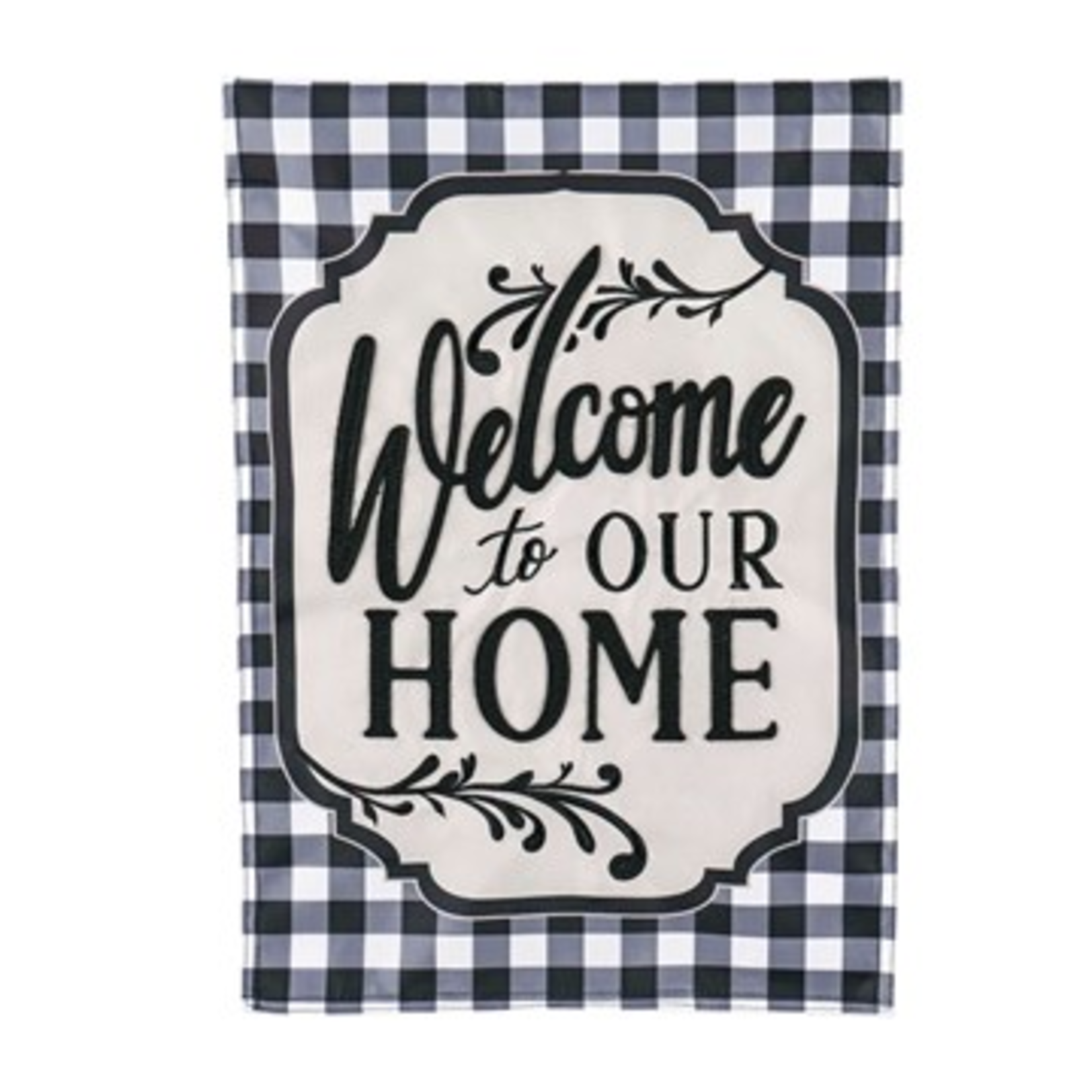 Evergreen Classic Welcome Home Garden Appliqué Flag
