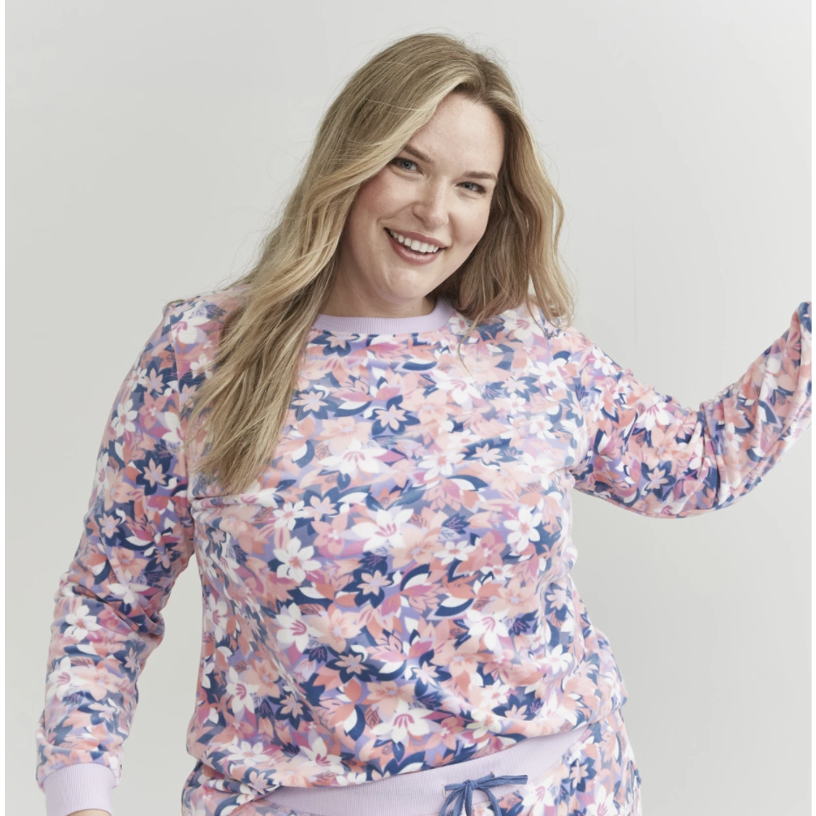 Vera Bradley Pajama Long Sleeve Shirt Rosa Blush sz Medium