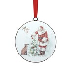 Melrose Santa & Animal Disc Ornament