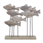 Melrose Fish School-Wood & Metal