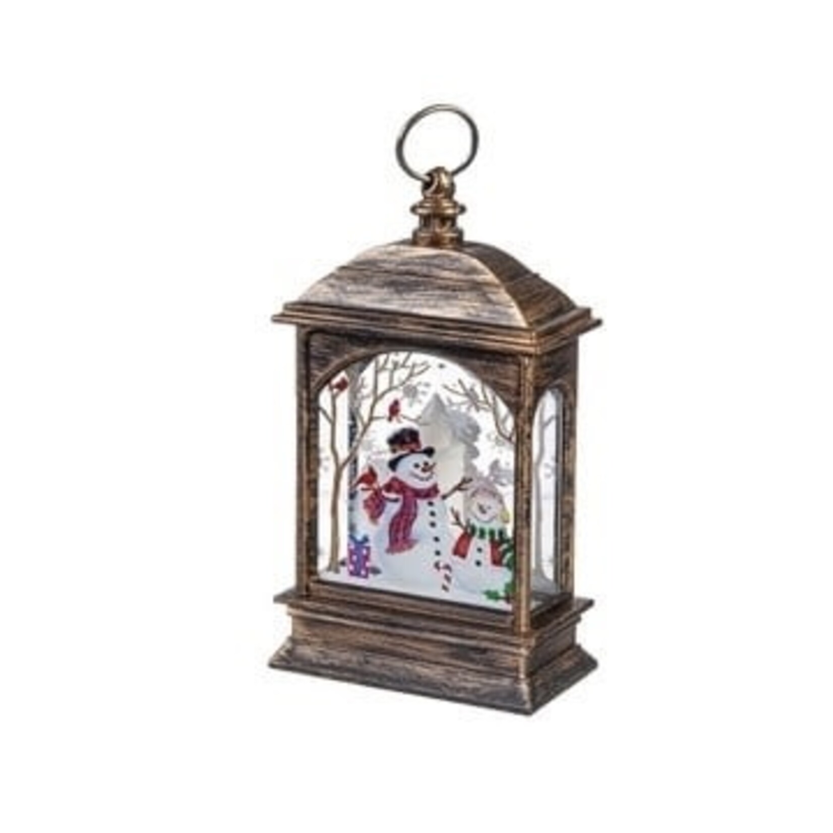 Evergreen LED Mini Lantern w/Holiday Scene