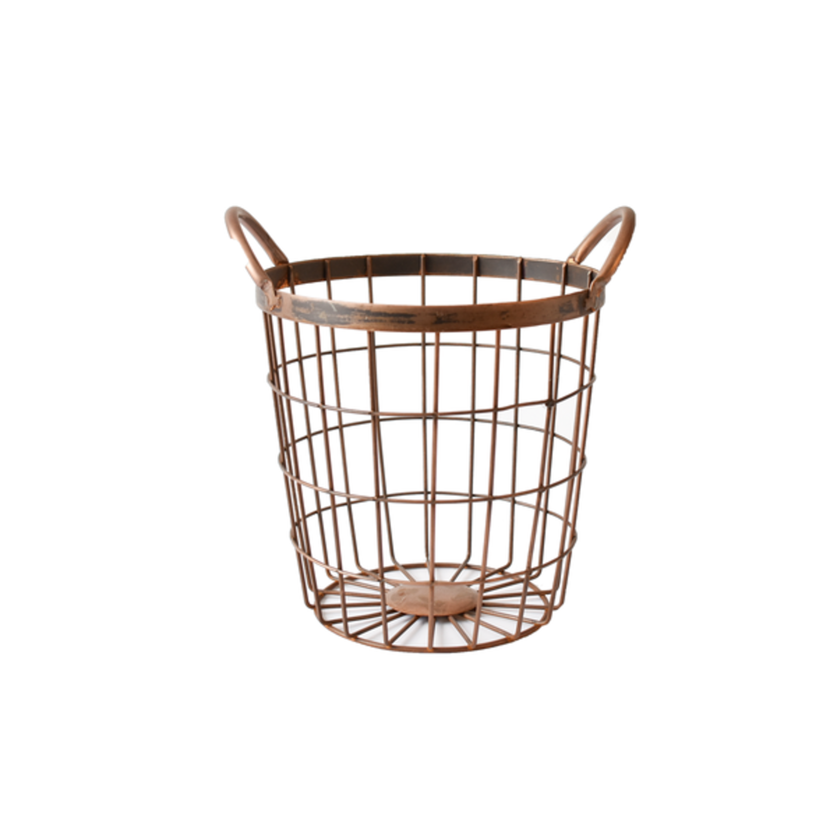 Ganz Antique Copper Finish Wire Basket