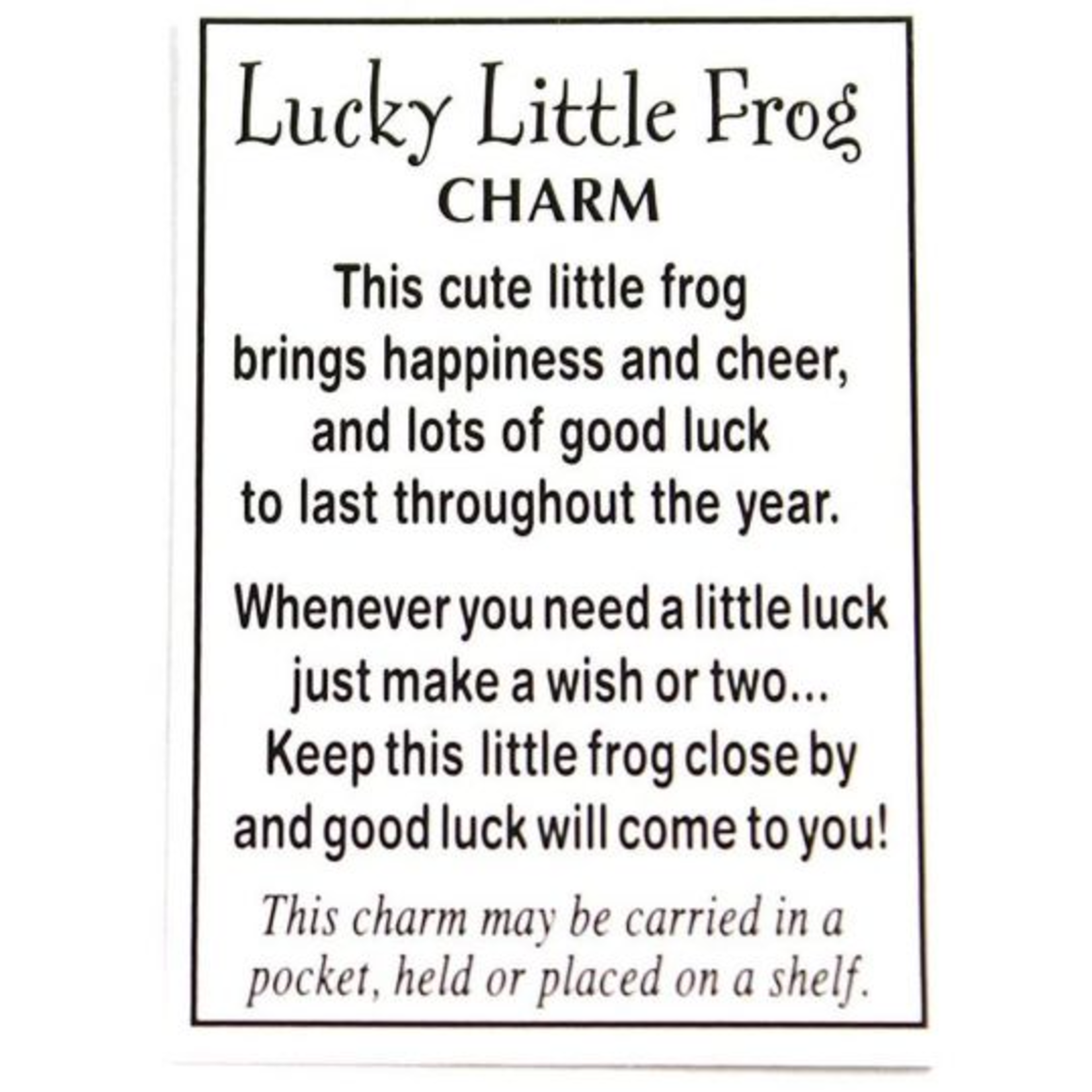 Ganz Lucky Little Frog Charm