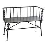 Midwest CBK Distressed Black Spindle Bench