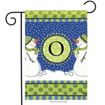 Studio M Winter Frolic Monogram Garden Flag