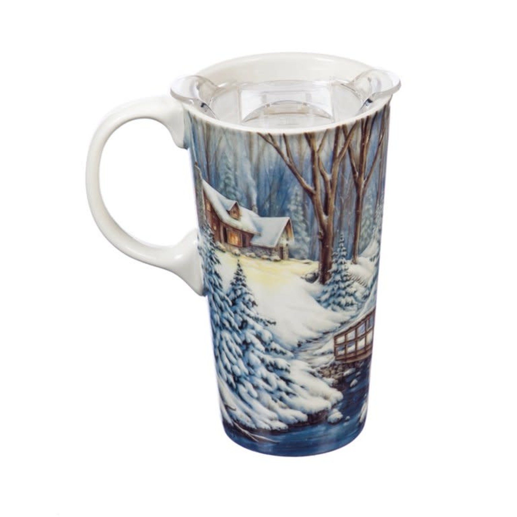 Cypress Cottage Ceramic Travel Mug w/Box
