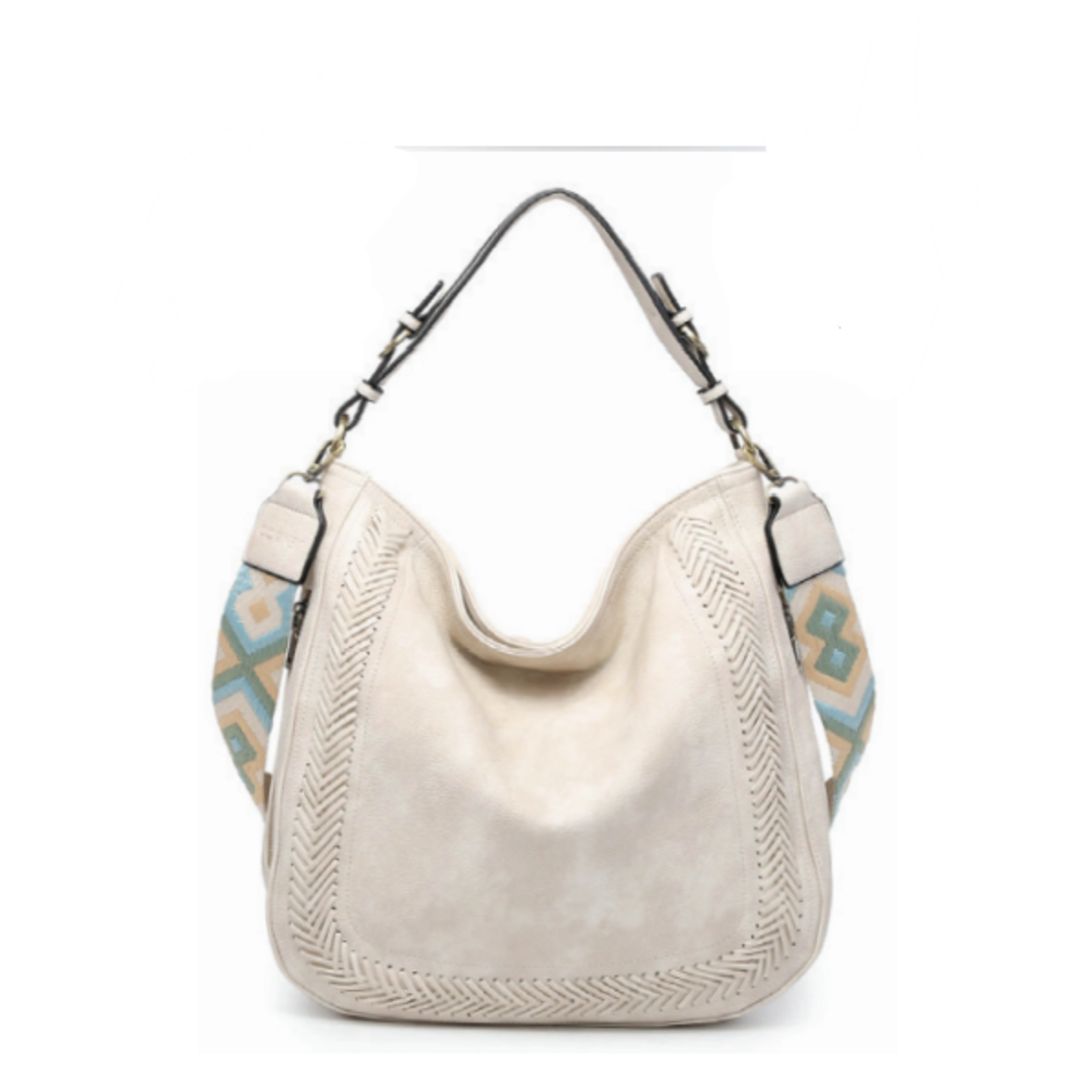 Jen & Co Jen & Co Aris Hobo Bag Off White M2049