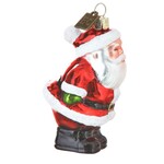 Raz Santa or Mrs. Claus Glass Ornament