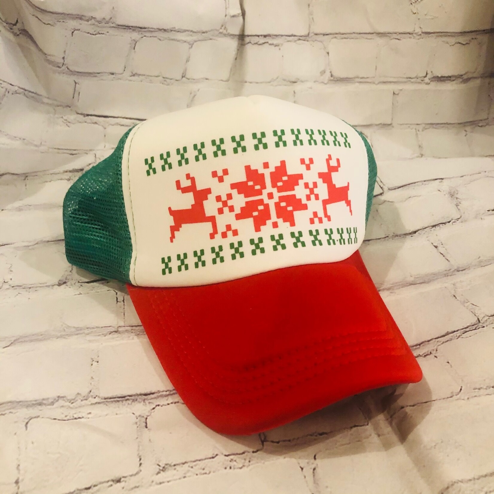 AGP Christmas Reindeer Trucker Hat