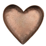 Creative Co-op Pounded Copper Decorative Heart Dish