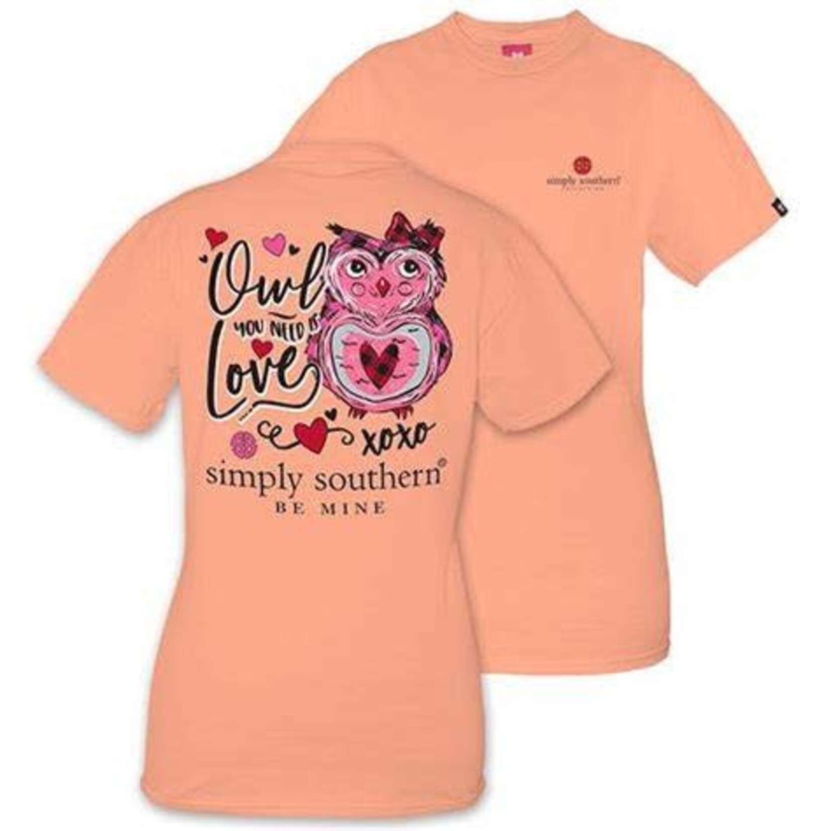 Simply Southern Simply Southern Owl You Need is Love T-Shirt Size Large