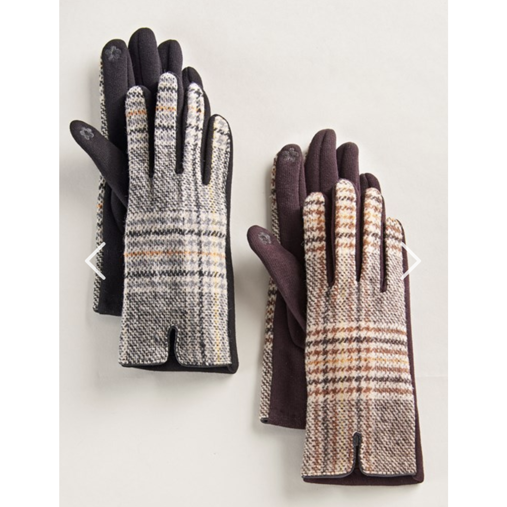 Giftcraft Classic Houndstooth Gloves in a Cotton Elastane Blend
