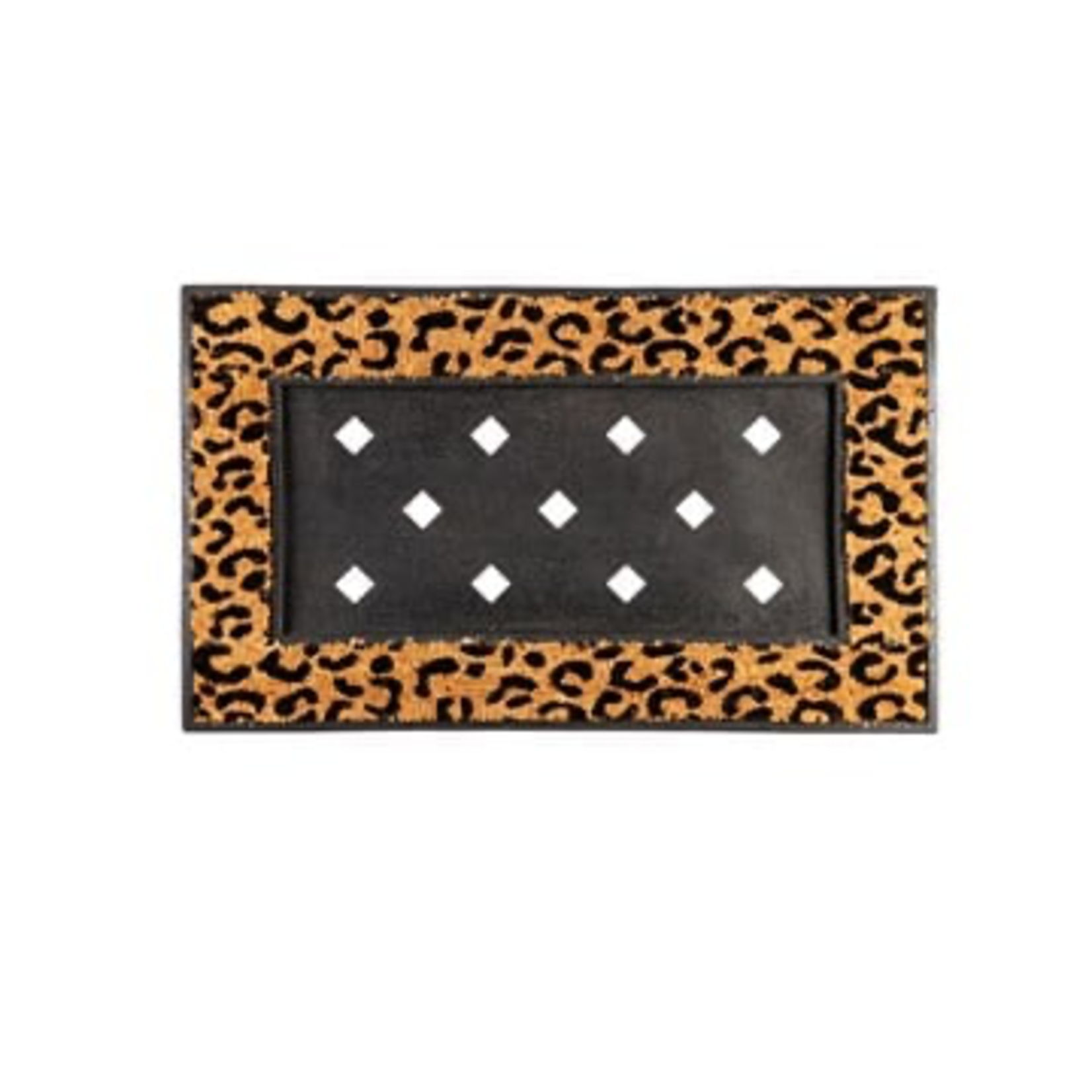 Evergreen Animal Print Coir Sassafras Switch Mat Tray