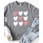 Kissed Apparel Heart Tic Tac Toe Sweatshirt