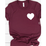 Kissed Apparel Heart Pocket Graphic Tee