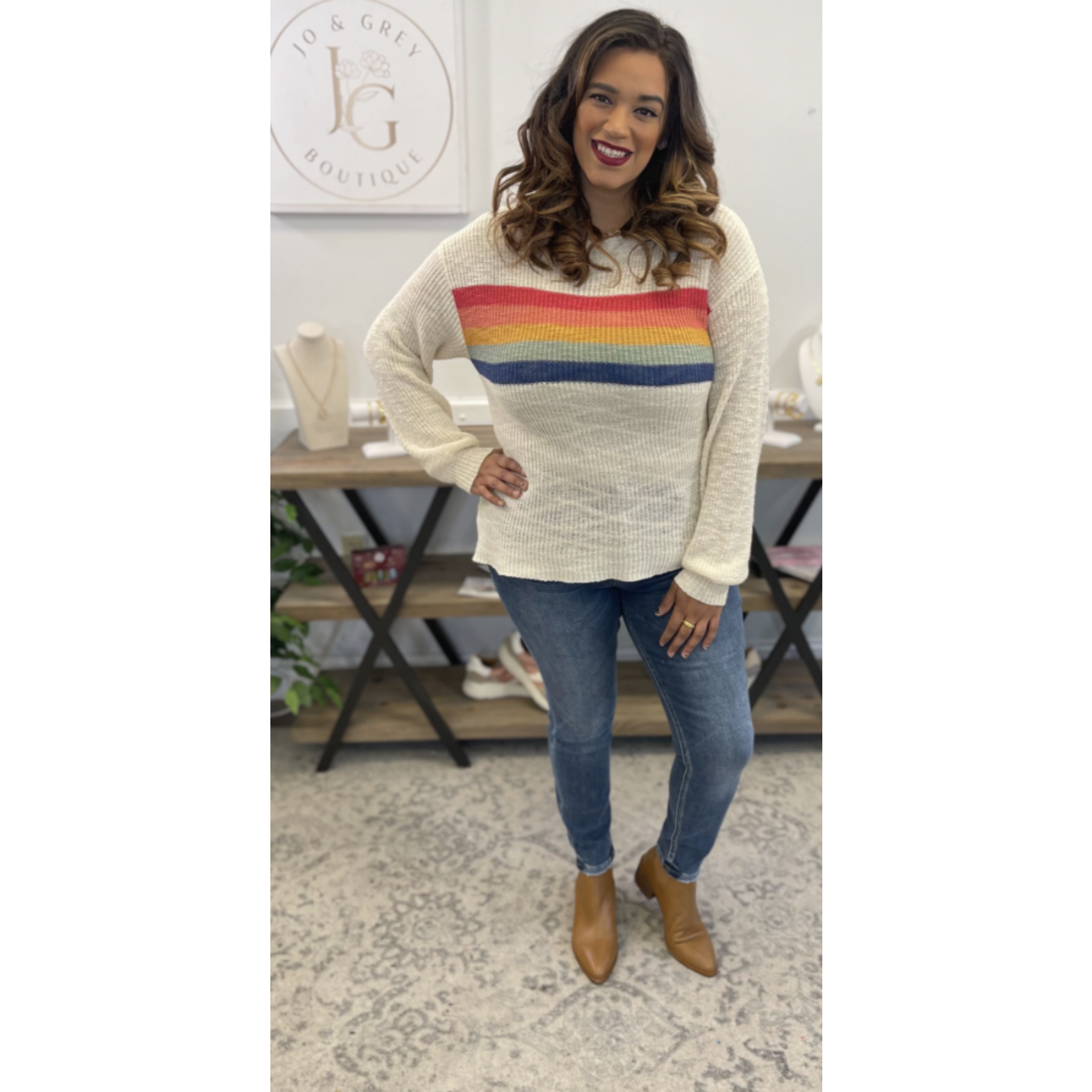 Sew in Love Sew in Love Rainbow Sweater