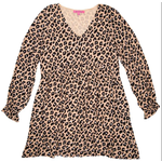 Simply Southern Simply Southern Baby Doll Dress Leopard