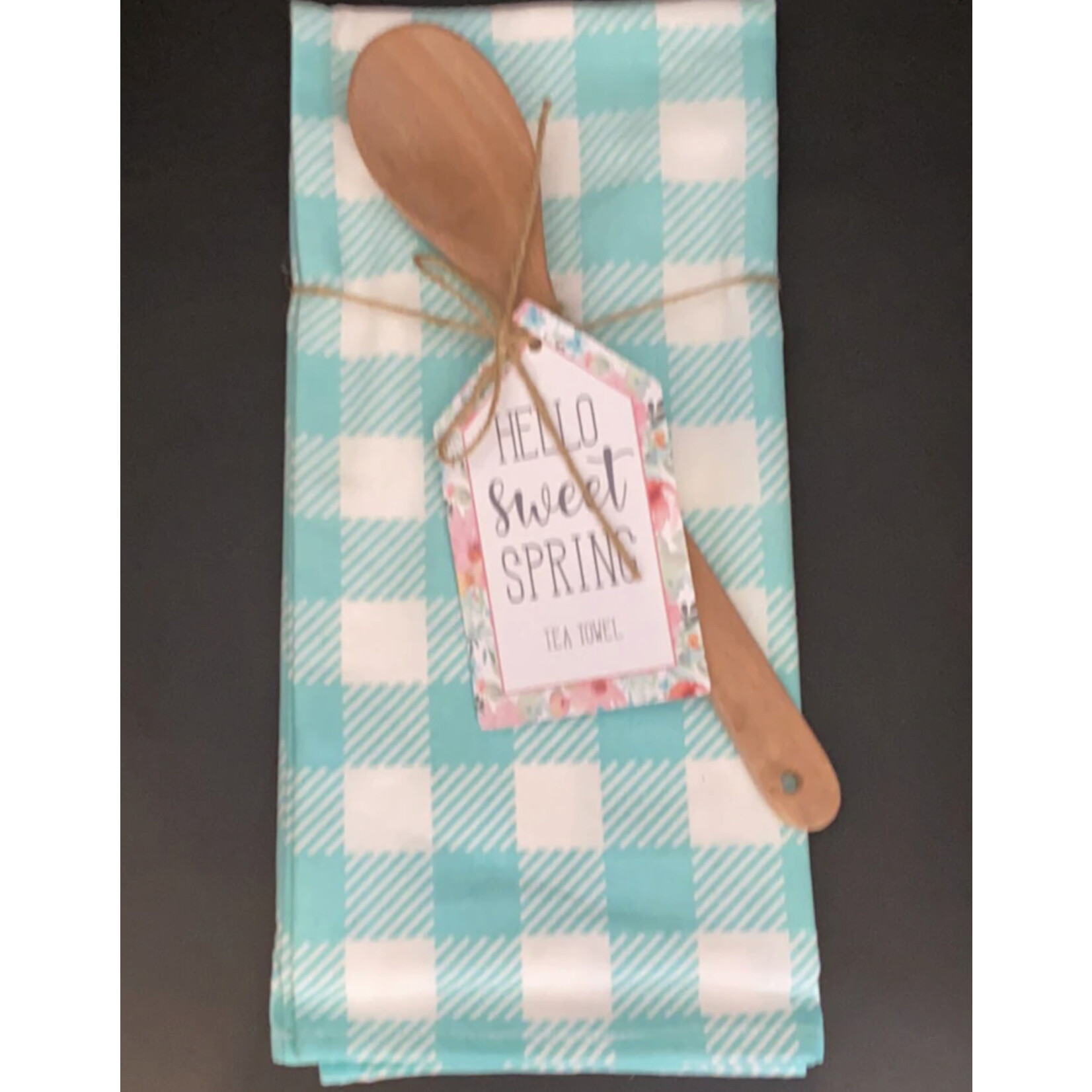 Giftcraft Spring Tea Towel w/Wooden Spoon