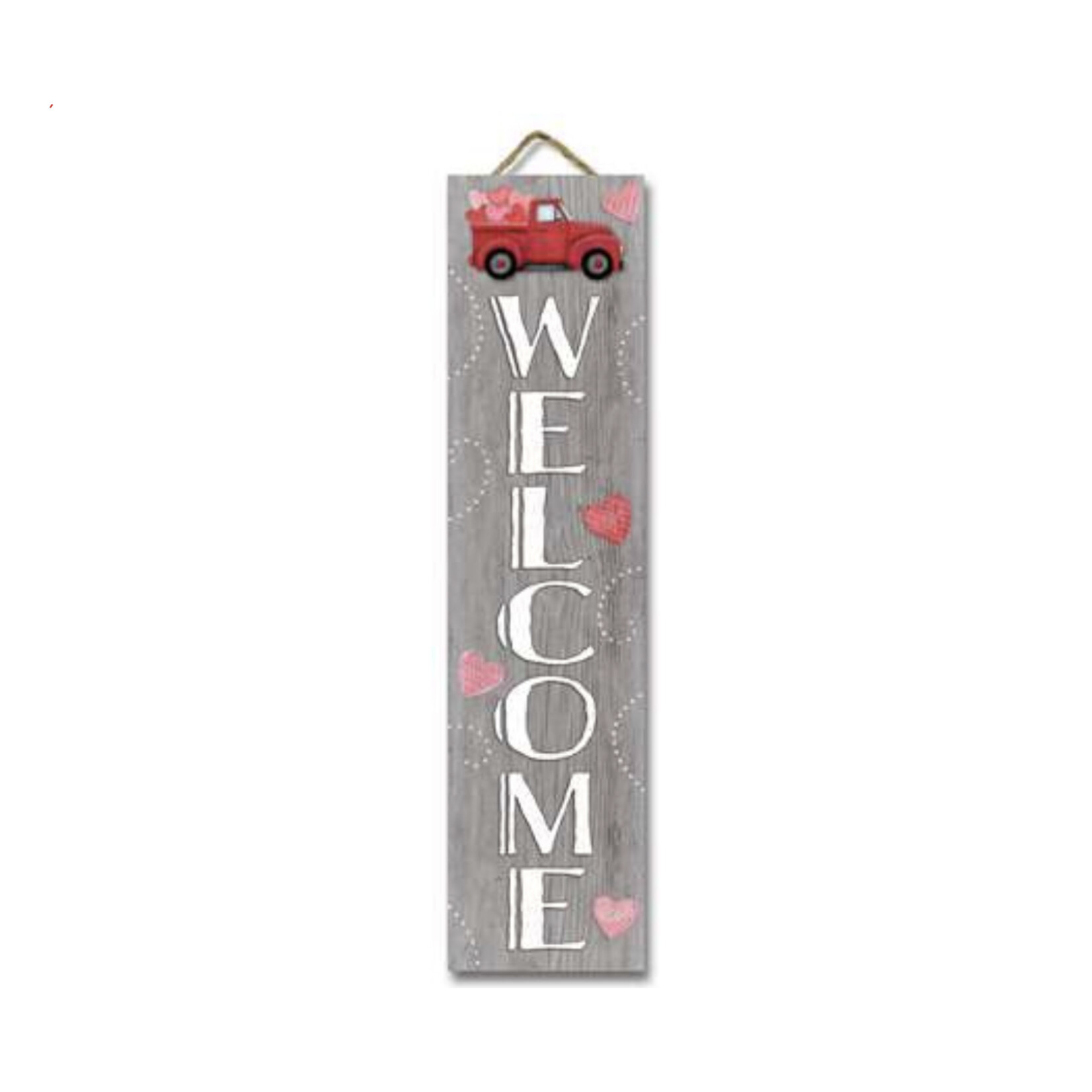 My Word! Welcome Valentine’s Truck Stand Out Tall Porch Sign